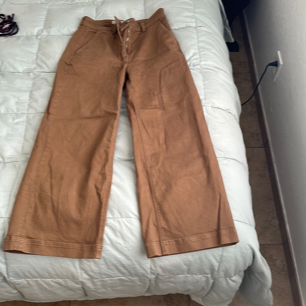 Everlane Wide Leg Cropped Chinos